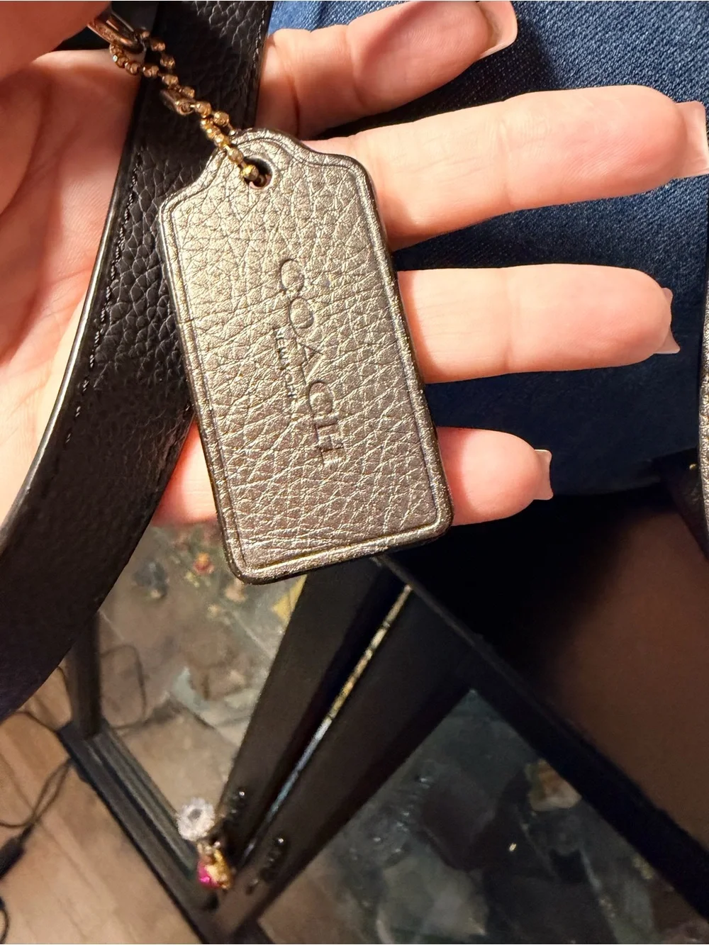 Coach Denim and Leather Billie Backpack